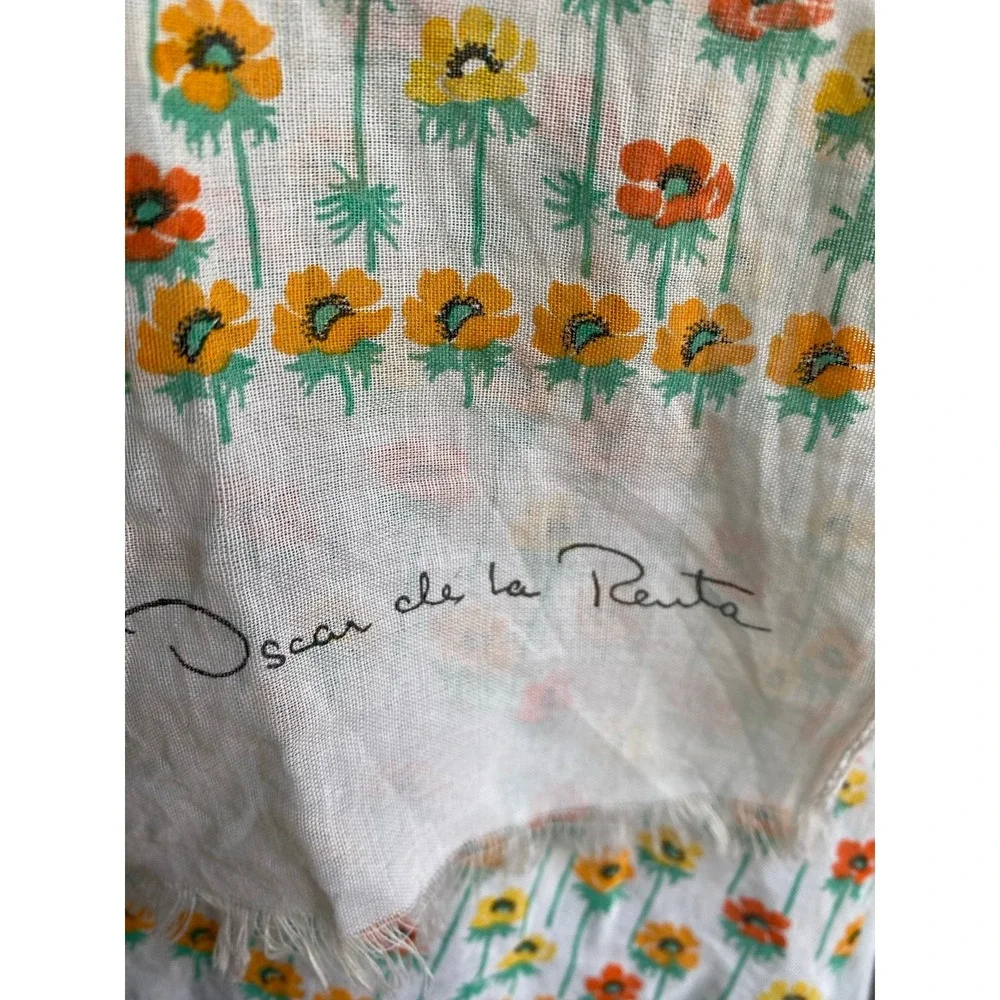 Oscar De La Renta Scarf Vintage Neck Hair Purse Accessory